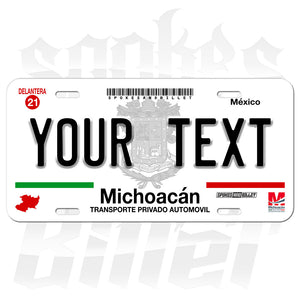 Michoacán Custom Plate