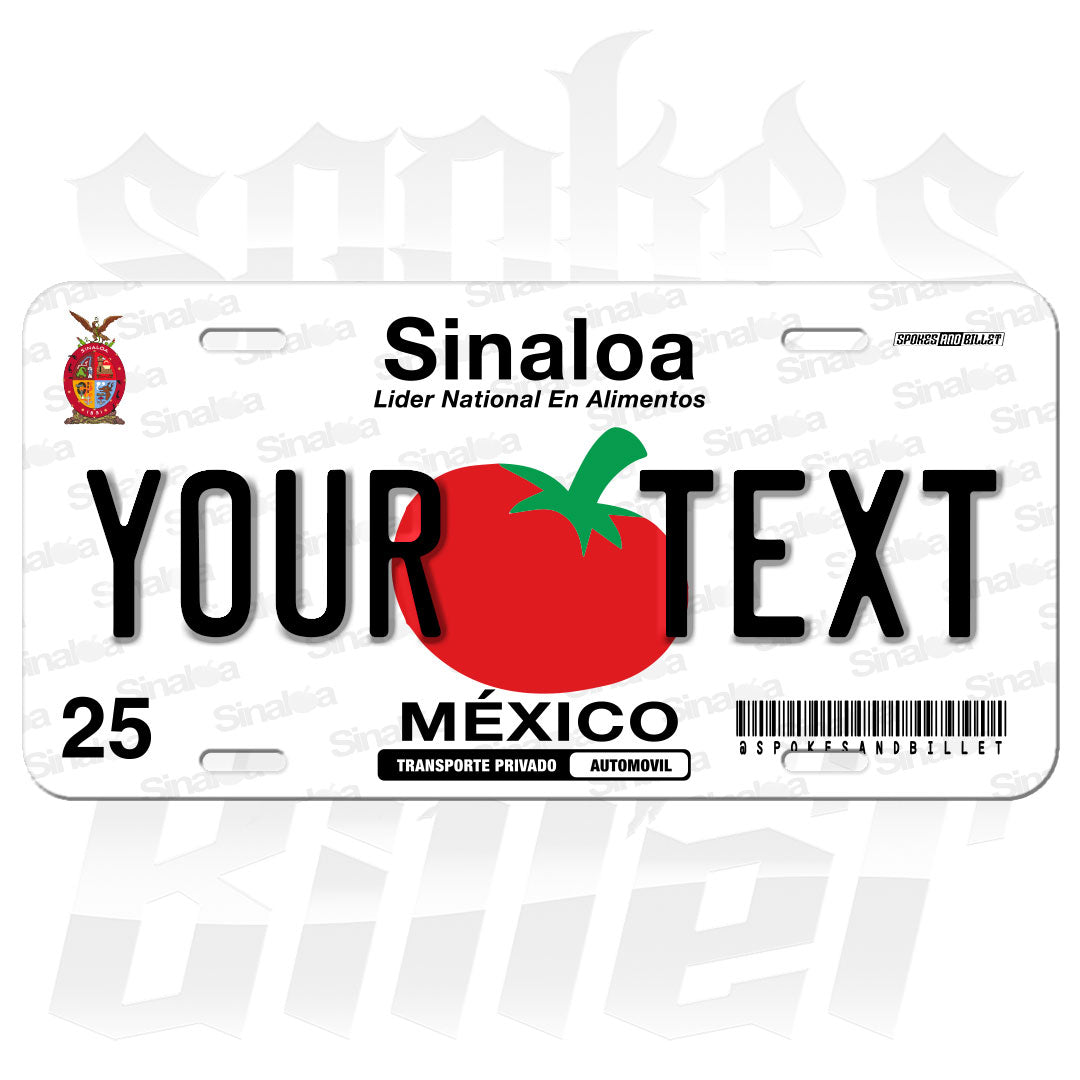 Sinaloa Custom Plate