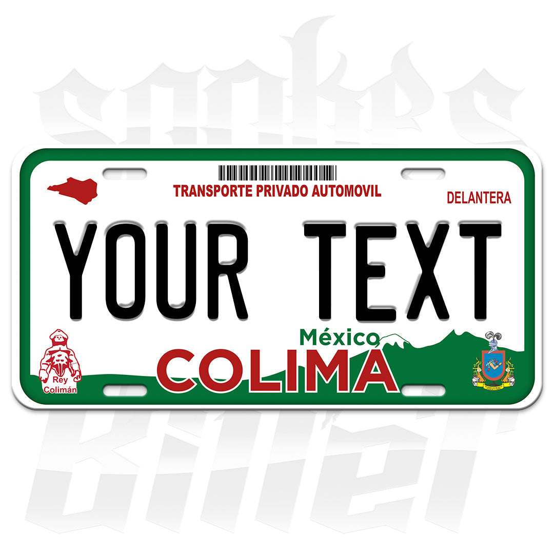 Colima Custom Plate