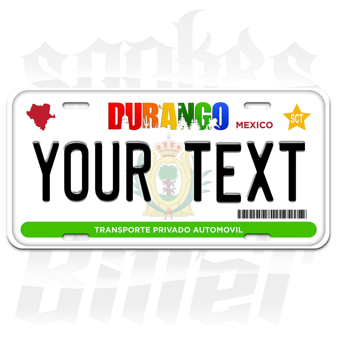 Durango Custom Plate