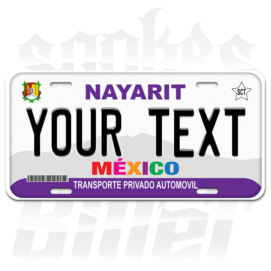 Nayarit Custom Plate