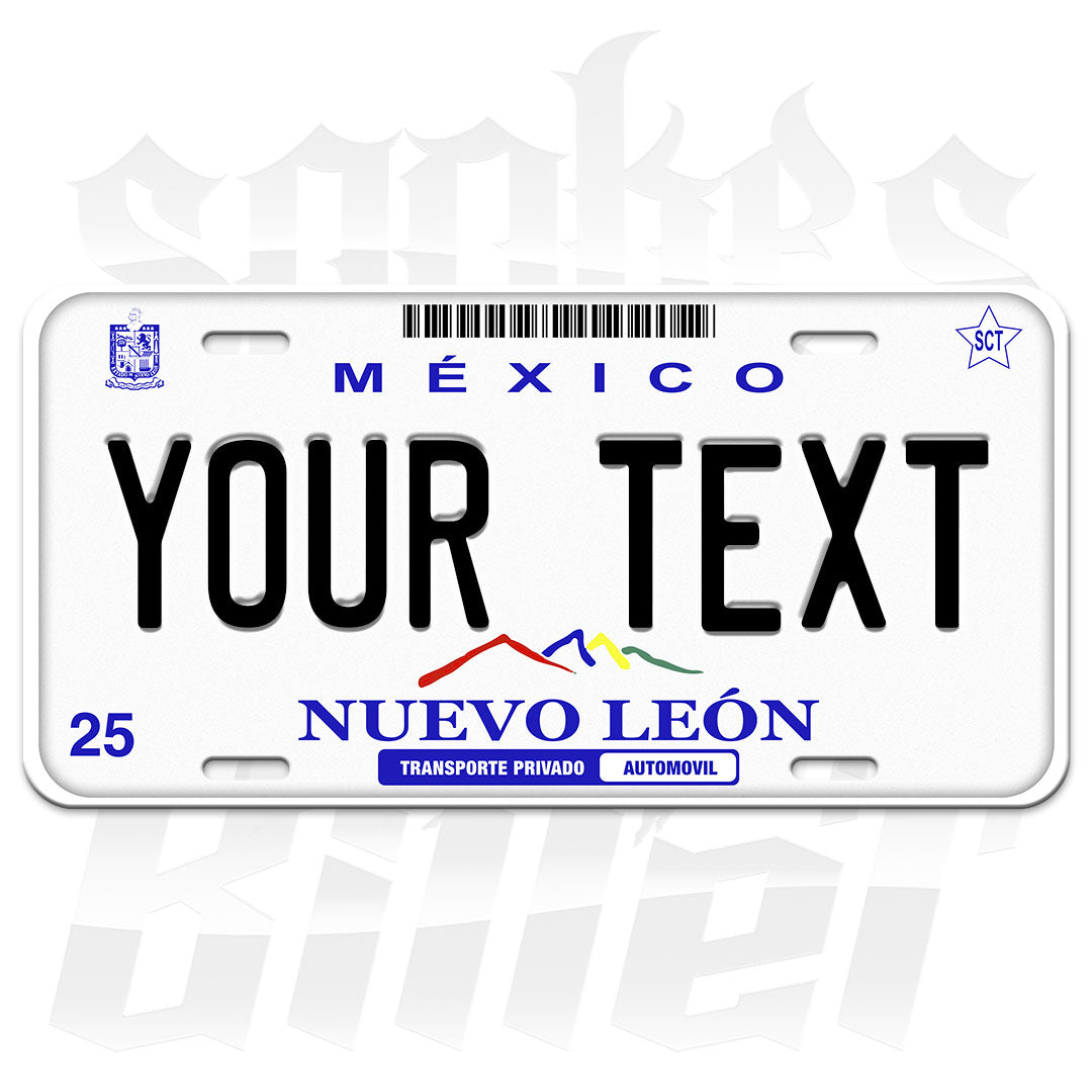Nuevo Leon Custom Plate